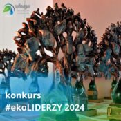 Grafika dekoracyjna nt. Nabór zgłoszeń do Konkursu #ekoLIDERZY 2024 województwa małopolskiego